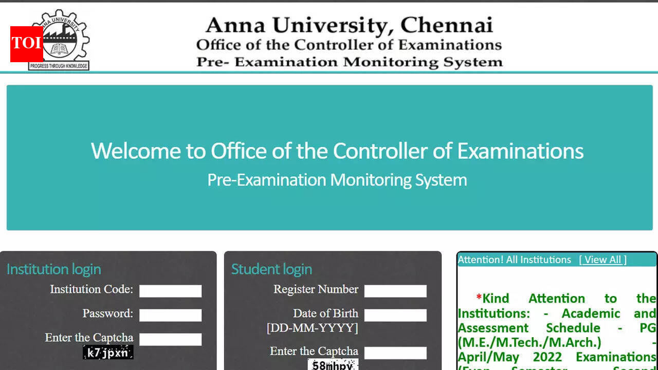 Anna University results 2026 declared for UG, PG courses; marksheets available at coe1.annauniv.edu