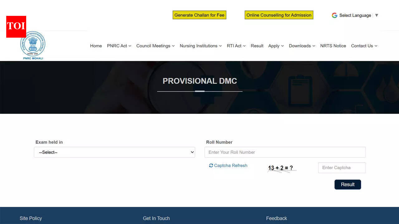 PNRC declares GNM first year result 2026 for December exams, nursing students can check marks here